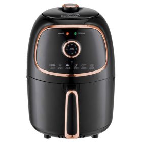 Brentwood Appliances AF-202BKC 2-Quart 1,200-Watt Electric Air Fryer with Timer and Temperature Control (Black/Copper)