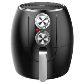 Brentwood Appliances AF-300BK 3.2-Quart 1,200-Watt Electric Air Fryer with Timer and Temperature Control (Black/Silver)