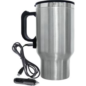Brentwood Appliances CMB-16C GEOJUG 16-Ounce Stainless Steel 12-Volt Heated Travel Mug (Silver)