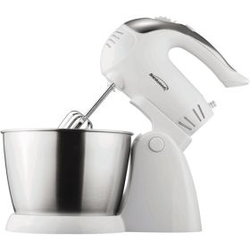 Brentwood Appliances SM-1152 5-Speed + Turbo Electric Stand Mixer with Bowl (White)