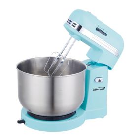 Brentwood Appliances SM-1162BL 5-Speed Stand Mixer with 3-Quart Stainless Steel Mixing Bowl (Blue)