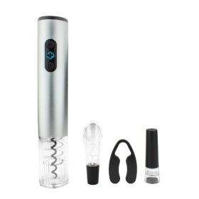 Brentwood Appliances WA-2001S Electric Wine Bottle Opener with Foil Cutter, Vacuum Stopper, and Aerator Pourer